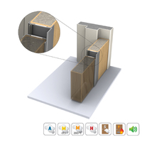 Kilargo FDMS-TP Meeting Stile Seal Set for Single Action Fire Door Assemblies