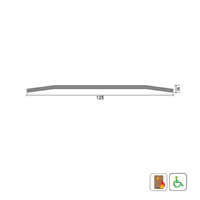 Kilargo IS4060S Heavy Duty Threshold Plate 2000mm Stainless Steel IS4060S-2000SS