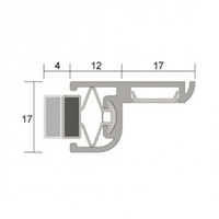 Kilargo IS6015 Magnetic perimeter seal for swing or sliding steel clad doors