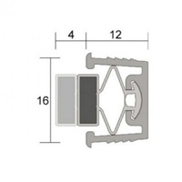 Kilargo IS6020 Magnetic seal for rebating into meeting stiles of door pairs