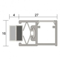 Kilargo IS6030 Magnetic seal for steelclad door perimeters & meeting stiles