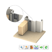 Kilargo IS7025si Slim Line Door Perimeter Seal Double Door Set Clear Anodised IS7025si-DDS-CA