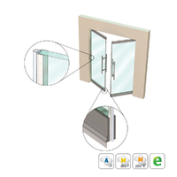 Kilargo IS7340si Astragal Translucent Door Seal For 10mm Glass Doors - Available in Various Sizes