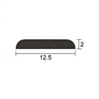 Kilargo KG1202XX selfadhesive intumescent fire seal (12x2mm) 50m Roll Black