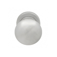 Pavtom Victorian Door Knob on Round Rose Satin Chrome 7506/9SC