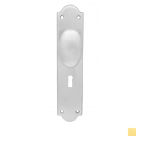 KR Lucas Pavtom Oval Door Knob on Victorian Plate Bit Key