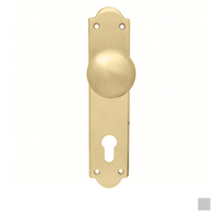 Pavtom Victorian Door Knob Euro Lock Plate - Available in Various Finishes and Sizes