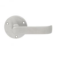 Pavtom Door Handle Wide Lever on Face Fix Rose Satin Chrome 63mm 7706SC 
