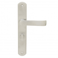 Pavtom Door Handle Wide Lever Privacy Solid Brass Cast Satin Chrome 779102SC
