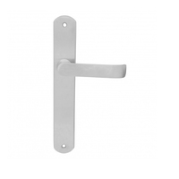 Pavtom Wide Door Lever Handle on Seri Long Plate Satin Chrome 77910SC