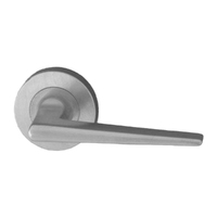 Pavtom Contemporary Door Lever Handle on Round Rose 52mm Satin Chrome 7909SC