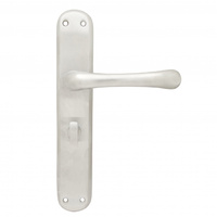 Pavtom Door Handle Milena Lever Privacy Solid Brass Cast Satin Chrome 8102SC 