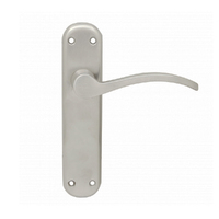 Pavtom Lolita Door Lever Handle on Short Plate Satin Chrome 8200SC