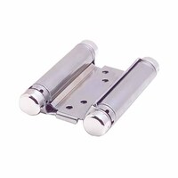 HFH Door Hinge 4150-104 Double Action Spring 100mm Satin Chrome Pair