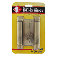 HFH Double Action Spring 100mm Polished Brass Display Pack 4150-105-BP