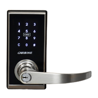 Carbine CEL2 Electronic Digital Fire Rated Door Leverset Satin Nickel CEL2-3IN1-SL8SNFRKIT