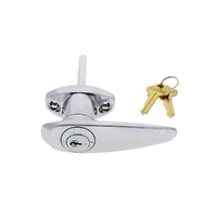 Lenlok CBS L Handle Garage Door Lock C4 KD Front Fix 75mm LLH-FF-C4-KD