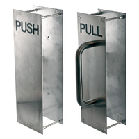 RiteFit Push Pull Plate PH-PP-2ESS 300x100mm Back To Back Stainless Steel