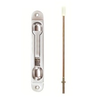 Knight Flush Bolt 3-231-010SC Aluminium Nylon Tip 266mm Satin Chrome