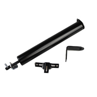 Uni LS6 Screen Door Closer Easy Fit Pneumatic Adjustable Hold Open Black
