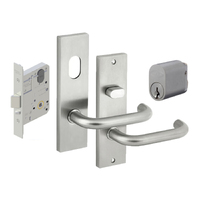 Dormakaba Entrance Lock Kit MS2 Mortice Lock With 6600 Square End Plate Furniture and Cylinder