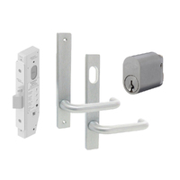 Kaba Exit Door Pack SB2312 Narrow Style Mortice Lock with Oval Cylinder and Lever