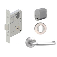 Kaba Storeroom Door Pack MS2 Mortice Lock w/ Cylinder & Lever Furniture 