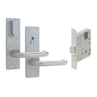 Kaba Disabled Toilet Door Pack MS2 Mortice Lock & Square Plate End Furniture