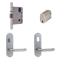 Lockwood Entrance Door Pack 3572 Mortice Lock with Kaba Handles Round