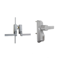 Briton Door Lock Pack B377 Panic Bolt Bar Double Door Outside Lever with Cylinder