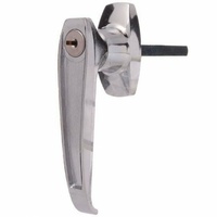 Lock Focus Lever Handle 07358013 Rear Fix Door Gate Shed Bright Chrome KD