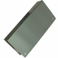 BDS Wrap Around Blank Plate 09351168 230x110mm 40mm Thick Doors Stainless Steel