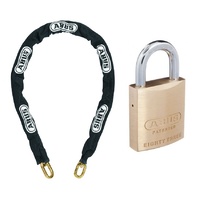 ABUS 10KS Chain 10KS200BLK 10mmx200cm + 83/45 Padlock 8345NKD 45mm Body