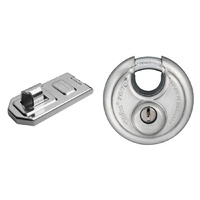 ABUS Hasp & Staple 140/120C 120mm + 26/70 Diskus Padlock Stainless Steel