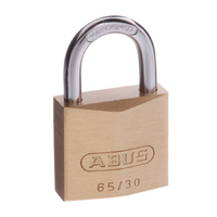 Abus Security Padlock Brass Shackle Keyed Alike 30mm 6530KA3