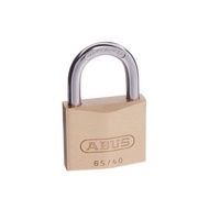 Abus 6540KA10 Security Padlock Brass Shackle Keyed Alike 40mm