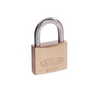 Abus 6540KA5 Security Padlock Brass Shackle Keyed Alike 40mm