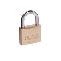 Abus 6540KA6 Security Padlock Brass Shackle Keyed Alike 40mm