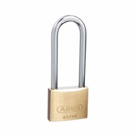 ABUS 65/50 80SHK Security Padlock 6550HB80KA1 80mm Shackle Brass Keyed Alike