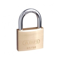 Abus 6550KA10 Security Padlock Brass Shackle Keyed Alike 50mm