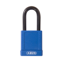 ABUS 74/40 Lightweight Aluminum Padlock Blue Keyed to Differ 7440BLUKD