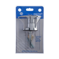 Lock Focus T-Handle Door Keyed To Differ 74mm Spindle Chrome Plate 80000015 *Display Pack*