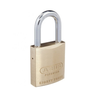 ABUS 83/45 Security Padlock Brass 38mm Alloy Shackle Keyed To Differ 8345KD