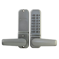 Borg Digital Door Lever Lock with Easy Code Procedure 60mm Satin Chrome BL2401SCECP