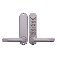 Borg Digital Door Lock Lever Euro Style Mortice Satin Chrome BL5000SC