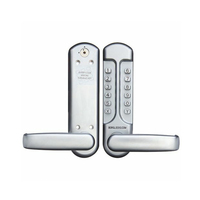 Borg Digital Door Lock Easicode Medium Duty Lever Satin Chrome BL7001SC