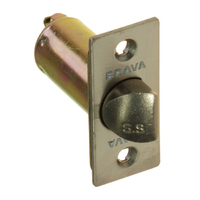 Brava Metro Cylindrical Plain Latch 60mm Fire Rated Satin Chrome BRPL60SC