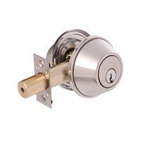 Brava Urban Double Cylinder Deadbolt Keyed to Differ 60-70mm Satin Stainless Steel D362B