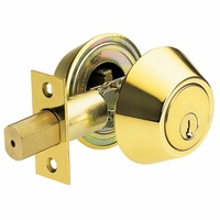 Brava D372B Urban Deadbolt Double Cylinder 60/70mm Polished Brass KD