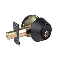 Brava Urban Heavy Duty Single Cylinder Deadbolt Matt Black D3X91